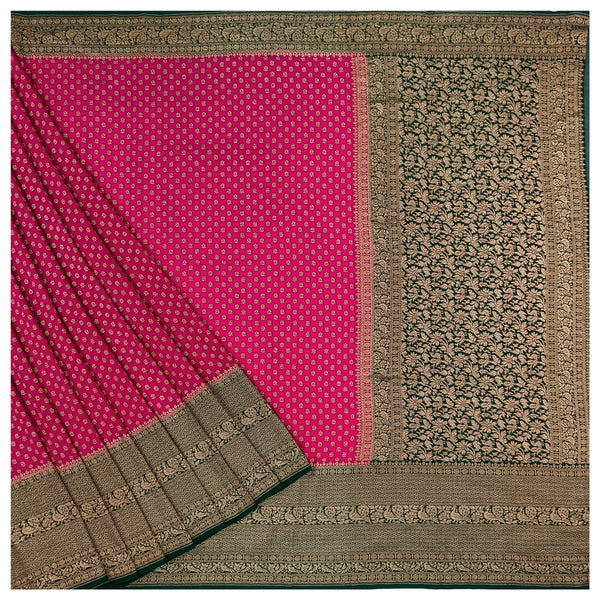 Pink Georgette Banarasi Saree