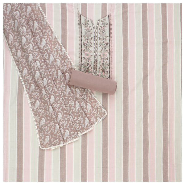 Multicoloured Cotton Dress Material
