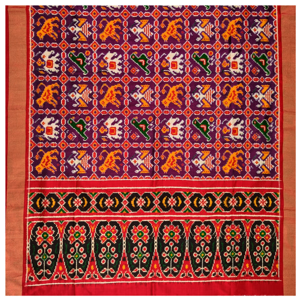 Multicoloured Silk Dupatta