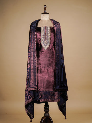 Mumtaz Tehwaar Velvet Pashmina Dress Material Collection : Textilecatalog