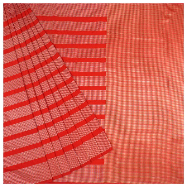 Red Art Silk Banarasi Saree