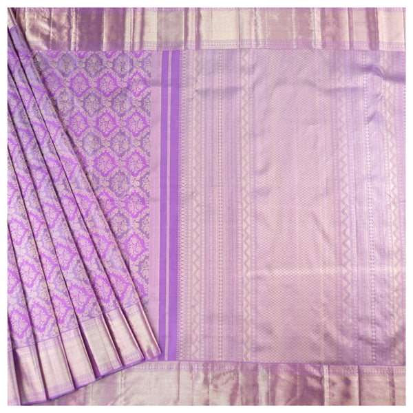 Purple Silk Kanjeevaram Saree