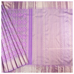 Purple Silk Kanjeevaram Saree