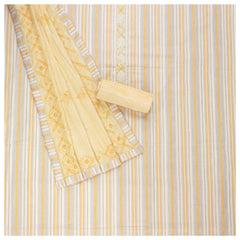 Yellow Cotton Dress Material