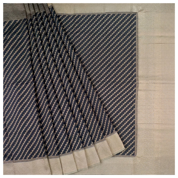Black Moonga Banarasi Saree