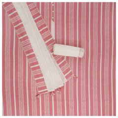 Red Cotton Dress Material
