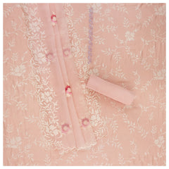 Peach Crepe Dress Material