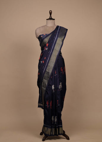 Blue Silk Patola Saree