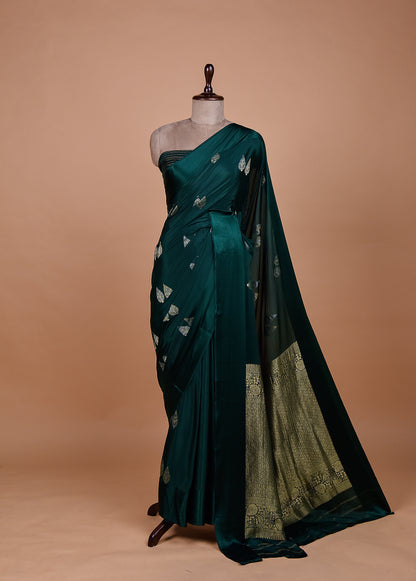 Green Silk Banarasi Saree