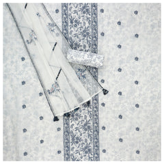 White Cotton Dress Material
