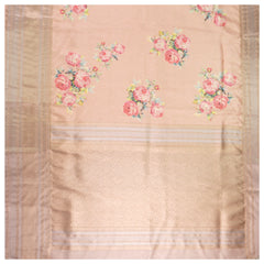 Pink Kora Silk Kanjeevaram Saree