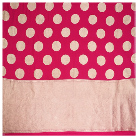 Pink Georgette Banarasi Saree