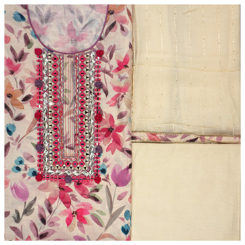 Multicoloured cotton Dress Material