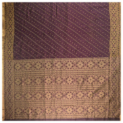 Purple Crepe Silk Kanjeevaram Saree