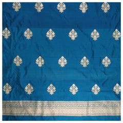 Blue Silk Dress Material