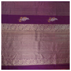 Purple Silk Kanjeevaram Saree