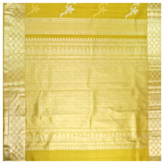 Yellow Silk Kanjeevaram Saree