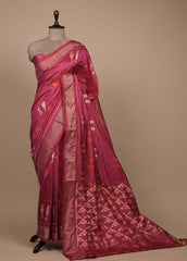 Pink Silk Patola Saree