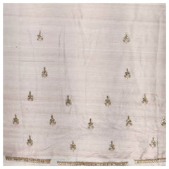 Peach Georgette Embroidered Saree
