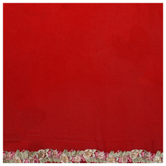 Red Georgette Embroidered Saree