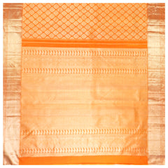 Rust Silk Kanjeevaram Saree