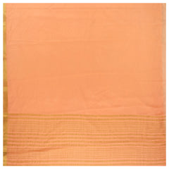Peach Art Chiffon Banarasi Saree