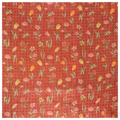 Red Tussar Dress Material