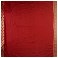 Red Art Silk Banarasi Saree