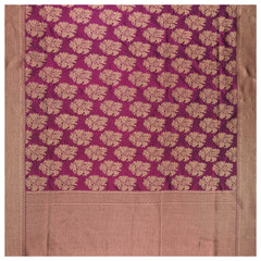 Purple Silk Banarasi Saree