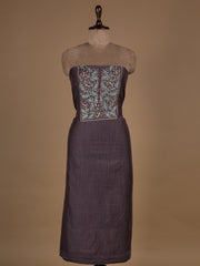 Purple South Cotton Dress Material