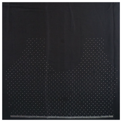 Black Satin Crepe Embroidered Saree