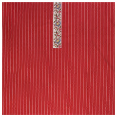 Red Cotton Dress Material