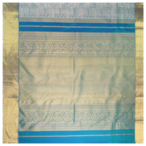 Blue Silk Kanjeevaram Saree