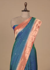 Blue Silk Paithani Saree