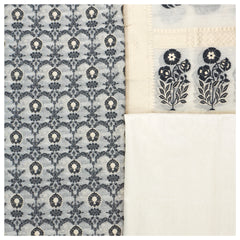 White Cotton Silk Dress Material