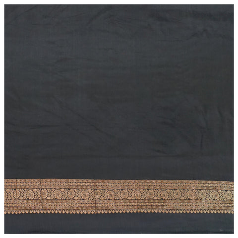 Black Crepe Banarasi Saree