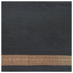 Black Crepe Banarasi Saree