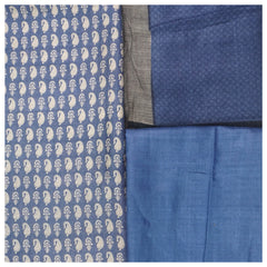 Blue Pashmina Dress Material
