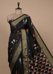 Black Silk Patola Saree