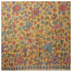 Blue Tussar Printed Saree
