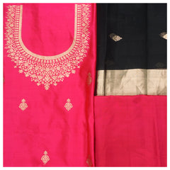 Pink Silk Dress Material