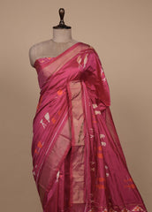 Pink Silk Patola Saree