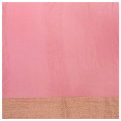 Pink Crepe Banarasi Saree