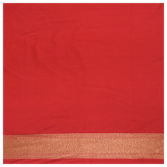 Red Art Silk Banarasi Saree