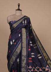 Blue Silk Patola Saree