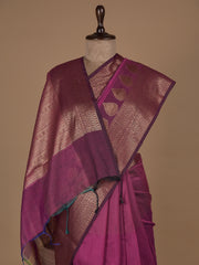 Pink Cotton Silk Banarasi Saree