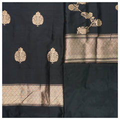 Black Silk Dress Material
