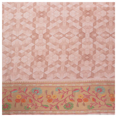 Pink Silk Printed Saree