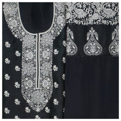 Black Organza Dress Material