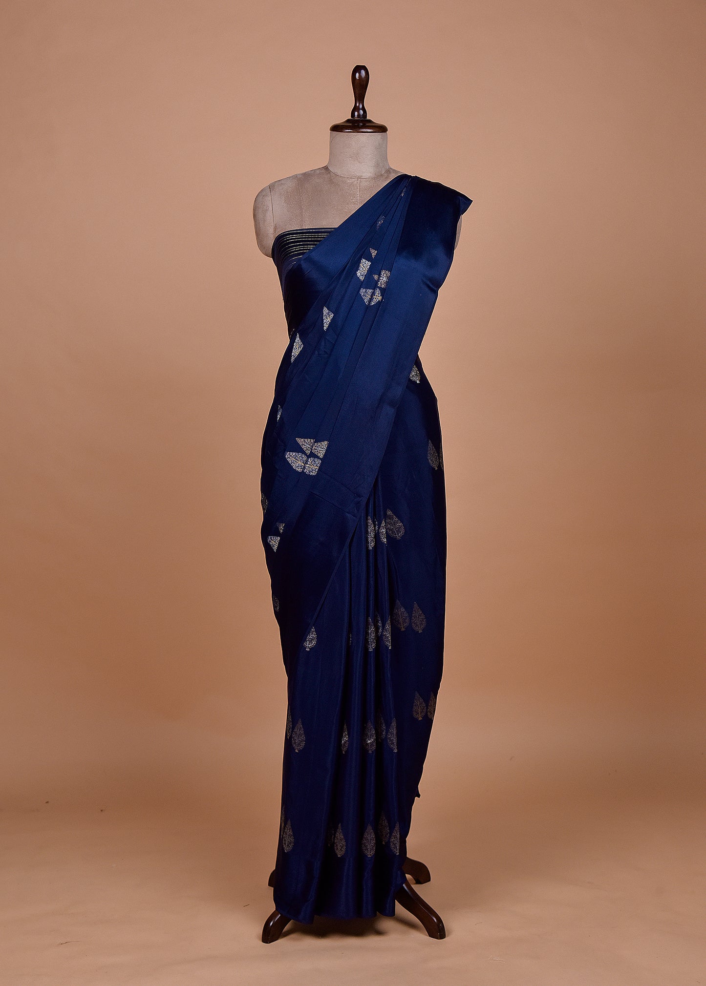 Blue Silk Banarasi Saree